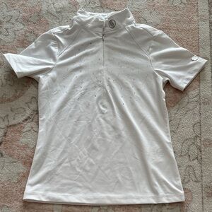 Equestrian Kids' White Polo Shirt size 8